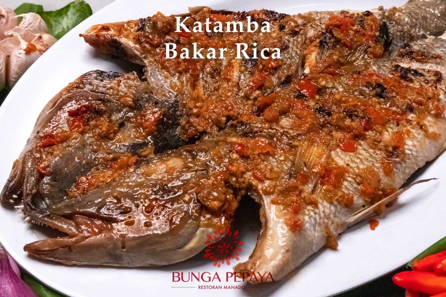 10 Ikan Katamba Bakar Rica Bunga Pepaya